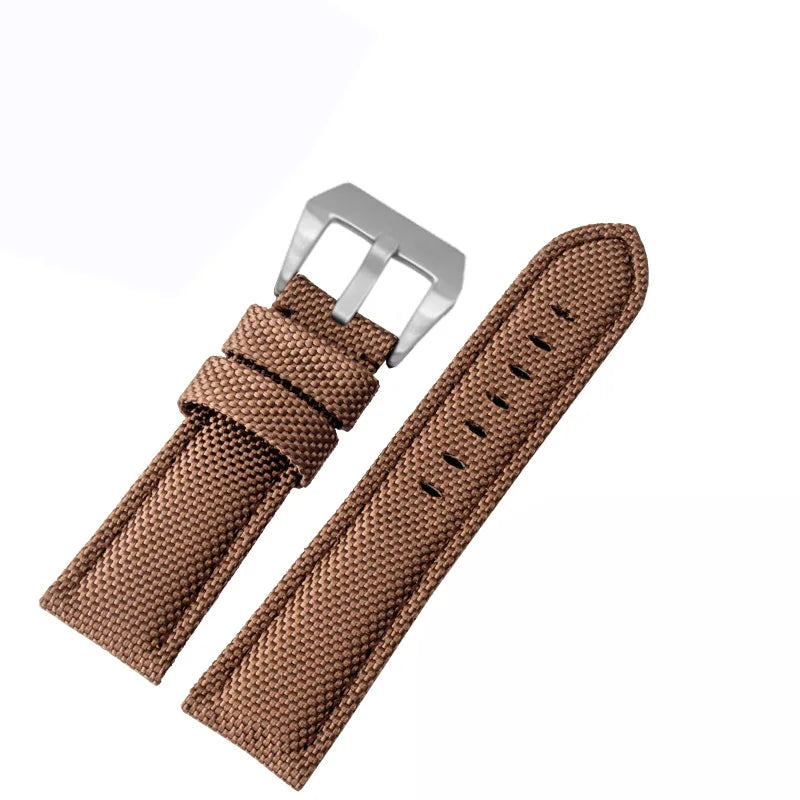 Waterproof Nylon Sport Watchband for Panerai Diesel – 22mm, 24mm, 26mm Genuine Leather Strap