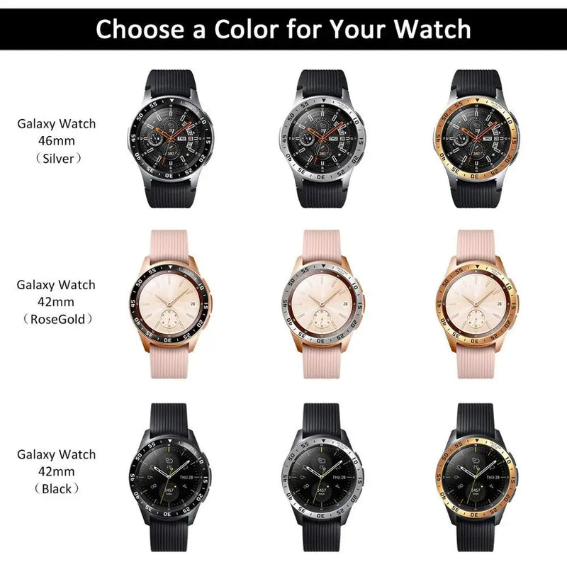 Bezel Ring for Samsung Galaxy Watch 4 Classic/Gear S3/Watch 3 - 41-46mm - Metal Protector