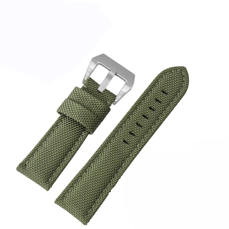 Waterproof Nylon Sport Watchband for Panerai Diesel – 22mm, 24mm, 26mm Genuine Leather Strap