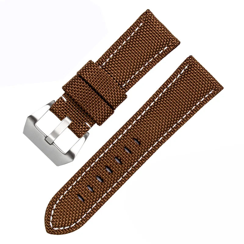 Waterproof Nylon Sport Watchband for Panerai Diesel – 22mm, 24mm, 26mm Genuine Leather Strap