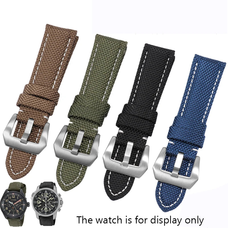 Waterproof Nylon Sport Watchband for Panerai Diesel – 22mm, 24mm, 26mm Genuine Leather Strap