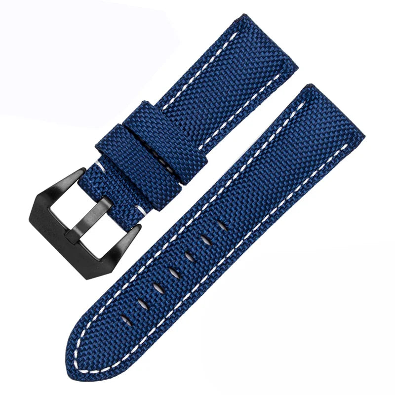 Waterproof Nylon Sport Watchband for Panerai Diesel – 22mm, 24mm, 26mm Genuine Leather Strap