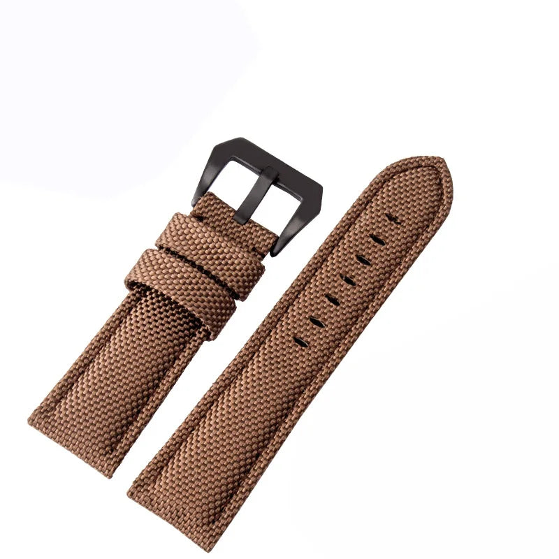 Waterproof Nylon Sport Watchband for Panerai Diesel – 22mm, 24mm, 26mm Genuine Leather Strap