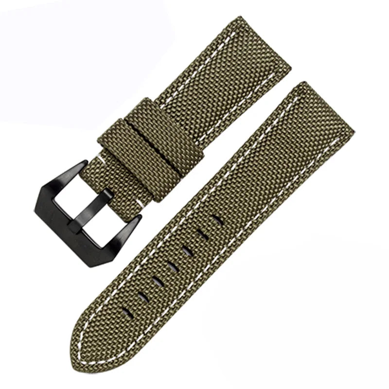 Waterproof Nylon Sport Watchband for Panerai Diesel – 22mm, 24mm, 26mm Genuine Leather Strap