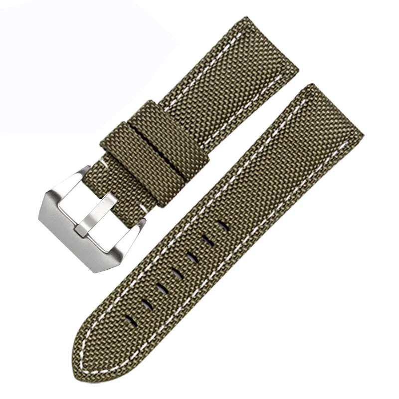 Waterproof Nylon Sport Watchband for Panerai Diesel – 22mm, 24mm, 26mm Genuine Leather Strap