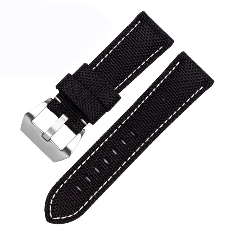 Waterproof Nylon Sport Watchband for Panerai Diesel – 22mm, 24mm, 26mm Genuine Leather Strap