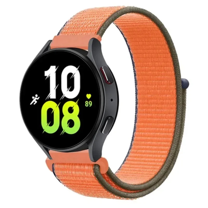 Nylon Loop Strap (20mm/22mm) for Samsung Galaxy, Huawei GT, Amazfit, Garmin, Xiaomi: Comfortable and Stylish