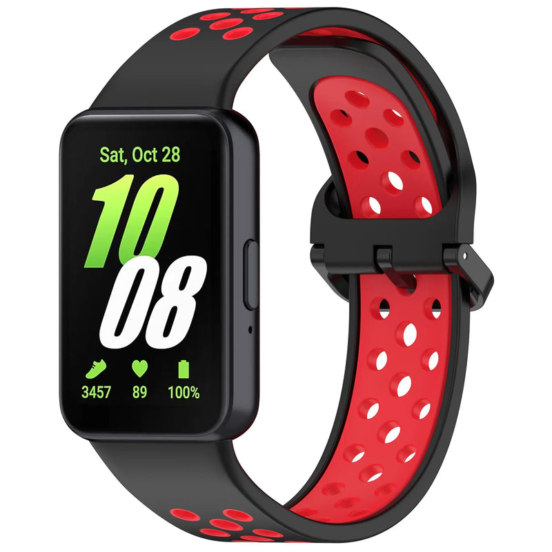 Two-Tone Silicone Strap for Samsung Galaxy Fit 3 – Breathable & Replaceable Wristband