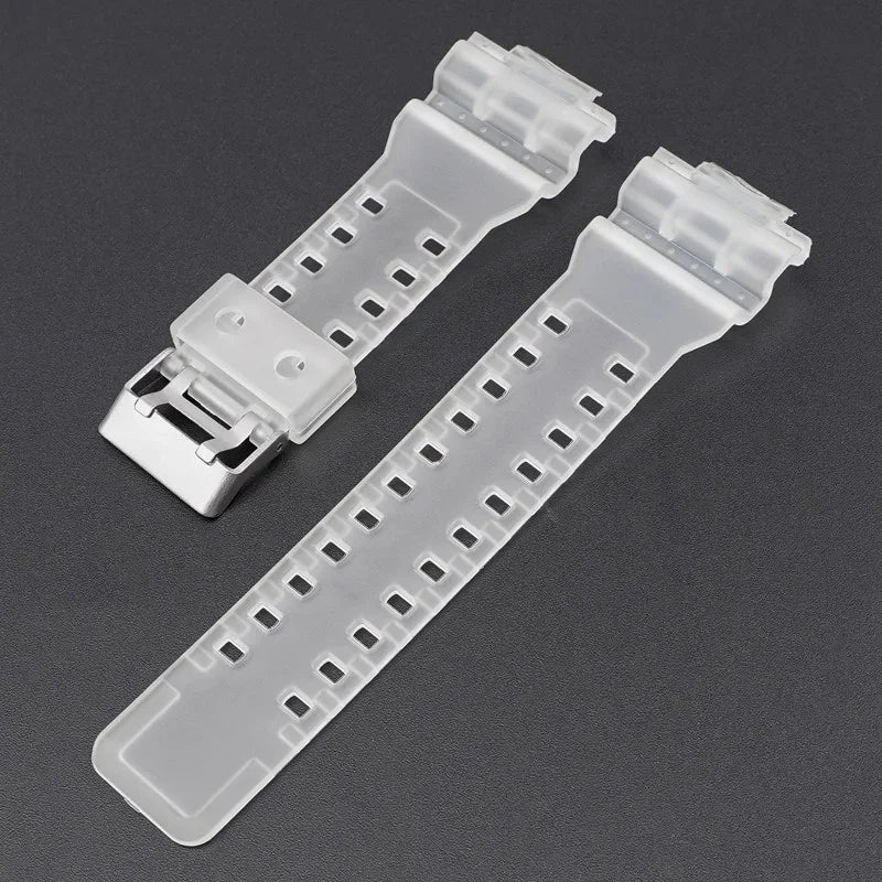 16mm Silicone Strap for Casio G-SHOCK GA-100/110/200 GD-100 GW-8900, TPU Band