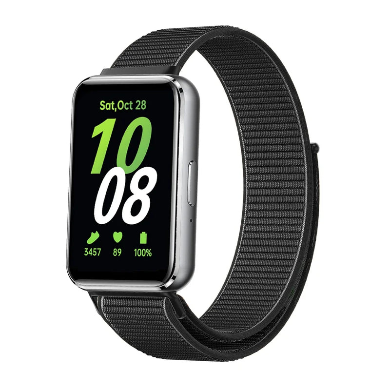 Nylon Loop Strap for Samsung Galaxy Fit 3 – Adjustable Elastic Watchband for All-Day Comfort