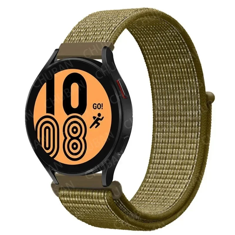 Nylon Loop Strap (20mm/22mm) for Samsung Galaxy, Huawei GT, Amazfit, Garmin, Xiaomi: Comfortable and Stylish