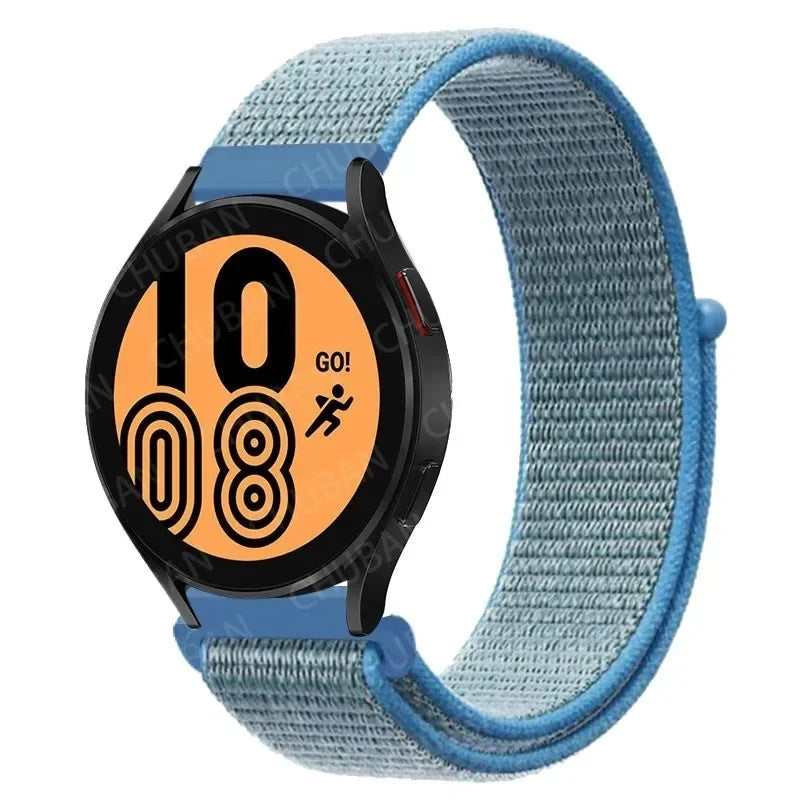 Nylon Loop Strap (20mm/22mm) for Samsung Galaxy, Huawei GT, Amazfit, Garmin, Xiaomi: Comfortable and Stylish