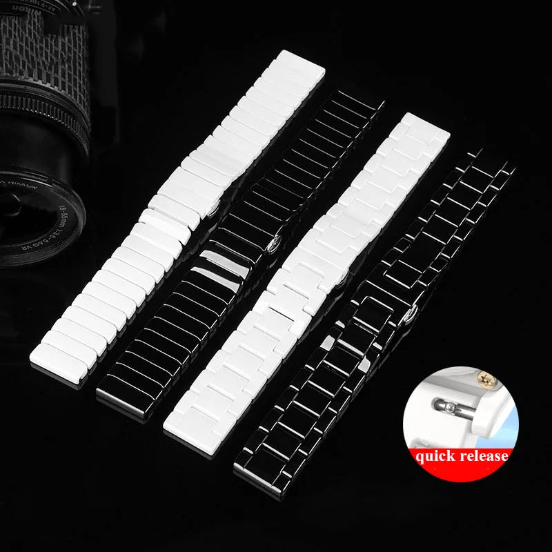 14mm - 21mm High-Quality Ceramic Watch Strap for Seiko, Tissot, Armani, Citizen, Omega – Elegant & Durable