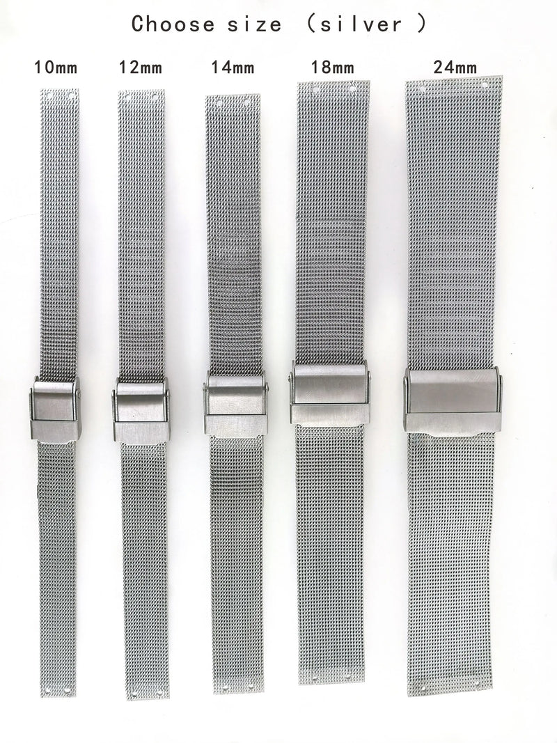 Replacement Watch Band for Skagen Bering Unisex Watches – Stainless Steel Milanese Strap with Screw