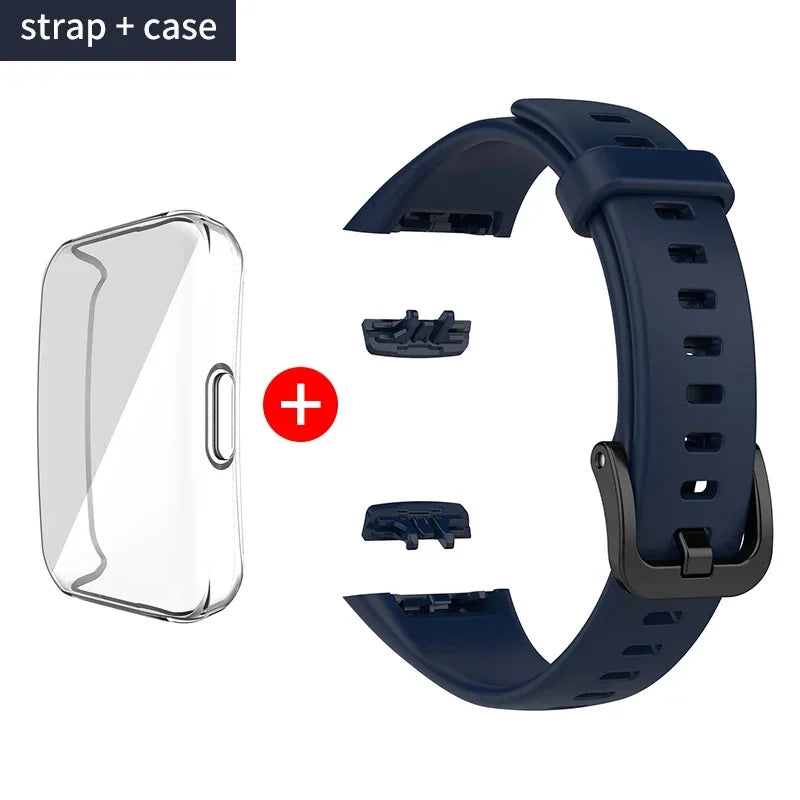 Adjustable Silicone Strap for Huawei Band 6/6 Pro and Honor Band 6