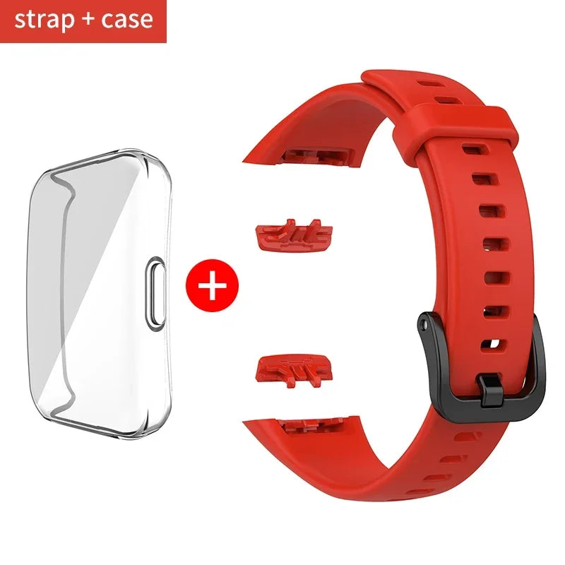 Adjustable Silicone Strap for Huawei Band 6/6 Pro and Honor Band 6