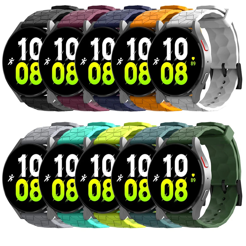 Silicone Strap (20mm/22mm) for Samsung Galaxy, Huawei GT, Garmin, Amazfit: Versatile and Durable