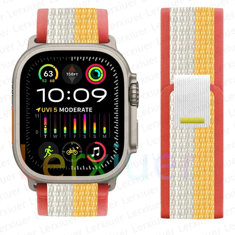 Trail Loop Band for Apple Watch Series – Lightweight Nylon Strap