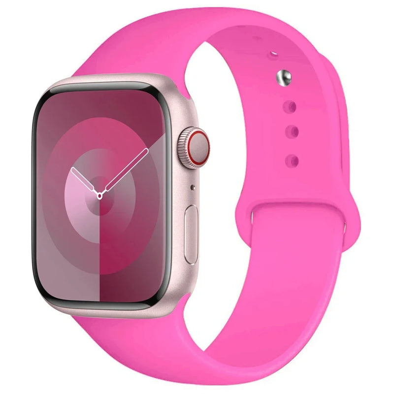 Silicone Sport Band for Apple Watch (44mm, 45mm, 40mm, 41mm, 38mm, 49mm)