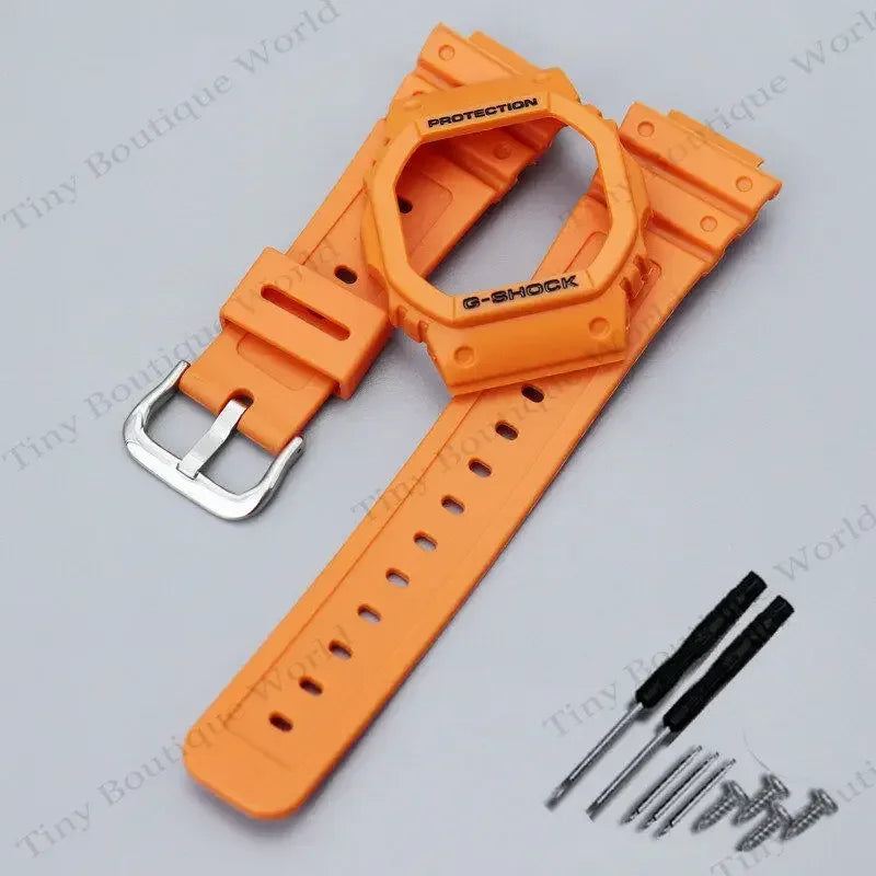 Resin Silicone Strap for Casio G-SHOCK DW5600 – Sports Waterproof Watchband