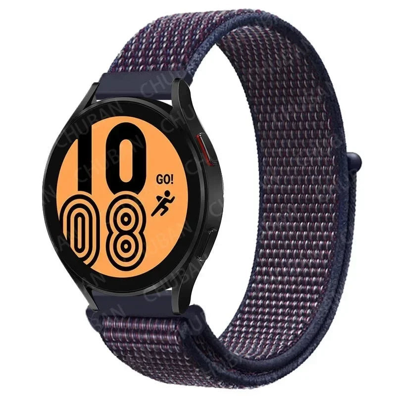 Nylon Loop Strap (20mm/22mm) for Samsung Galaxy, Huawei GT, Amazfit, Garmin, Xiaomi: Comfortable and Stylish