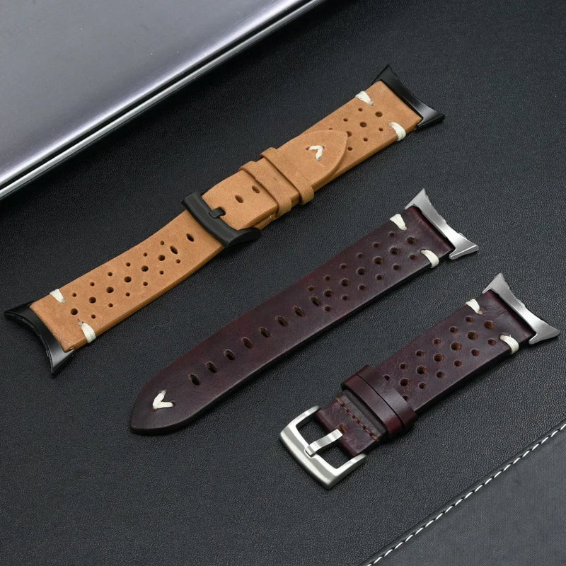 Luxury Leather Band for Google Pixel Watch 3 – Business Strap for Pixel Watch 3/2/1 (41mm & 45mm)