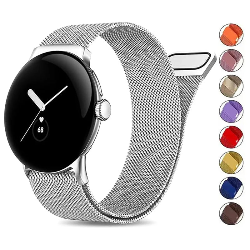 Stainless Steel Magnetic Strap for Google Pixel Watch 2 – Milanese Metal Bracelet