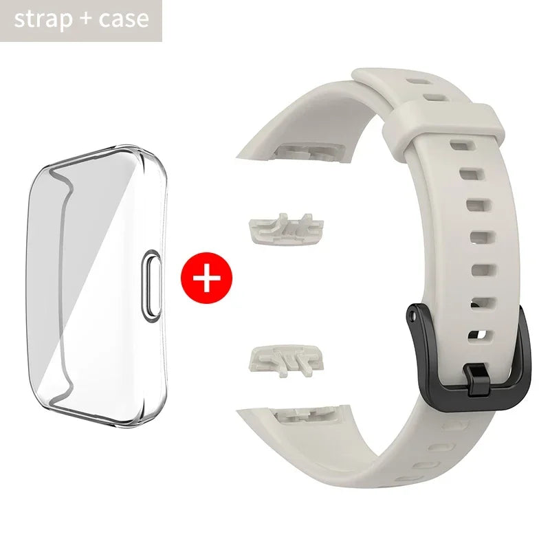 Adjustable Silicone Strap for Huawei Band 6/6 Pro and Honor Band 6