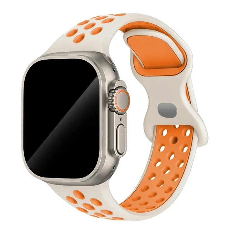 Strap For Apple Watch Band - Silicone Sport Bracelet for Series 10, 9, 8, Ultra, SE, 7, 6, 5, 44mm, 49mm, 40mm