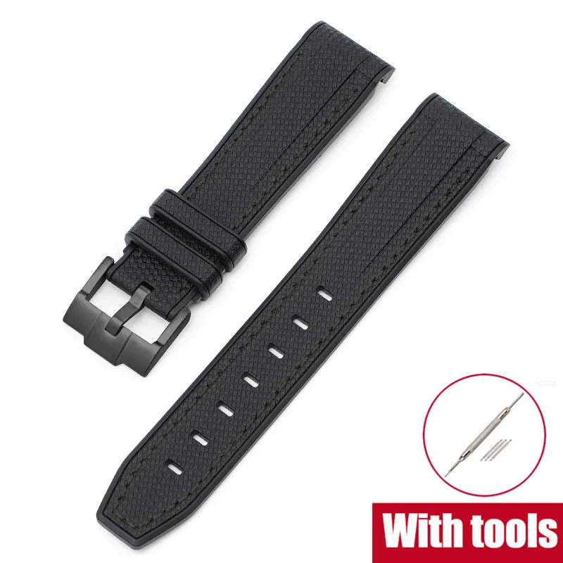 Silicone Strap for Swatch X Omega Moonswatch Stainless Steel Buckle 20mm 22mm Waterproof Band