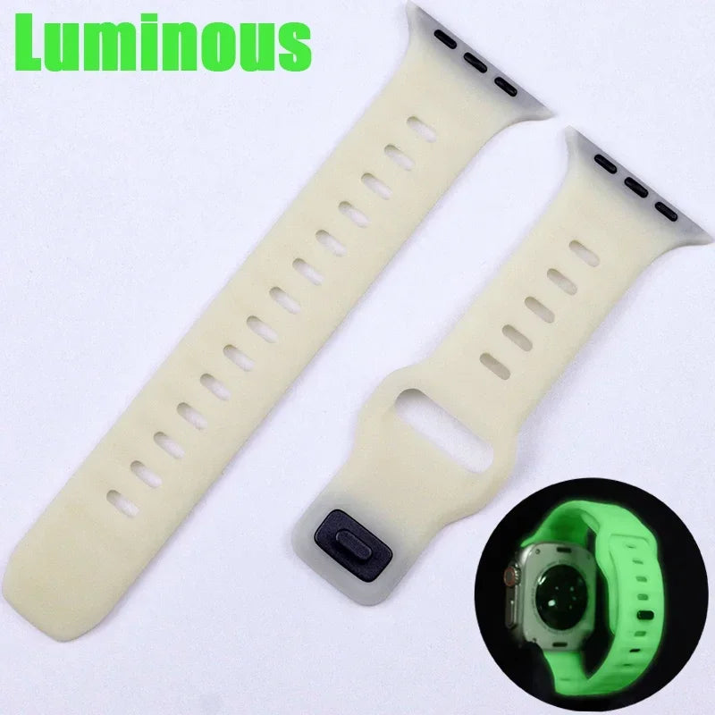 Silicone Strap for Apple Watch Band Ultra 2, Series 10-1, SE, 49/46/45/44/42/41/40/38mm