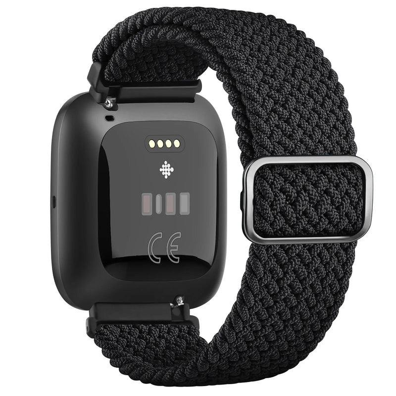 Elastic Braided Loop Band for Fitbit Versa 1/2/Lite/Special Edition