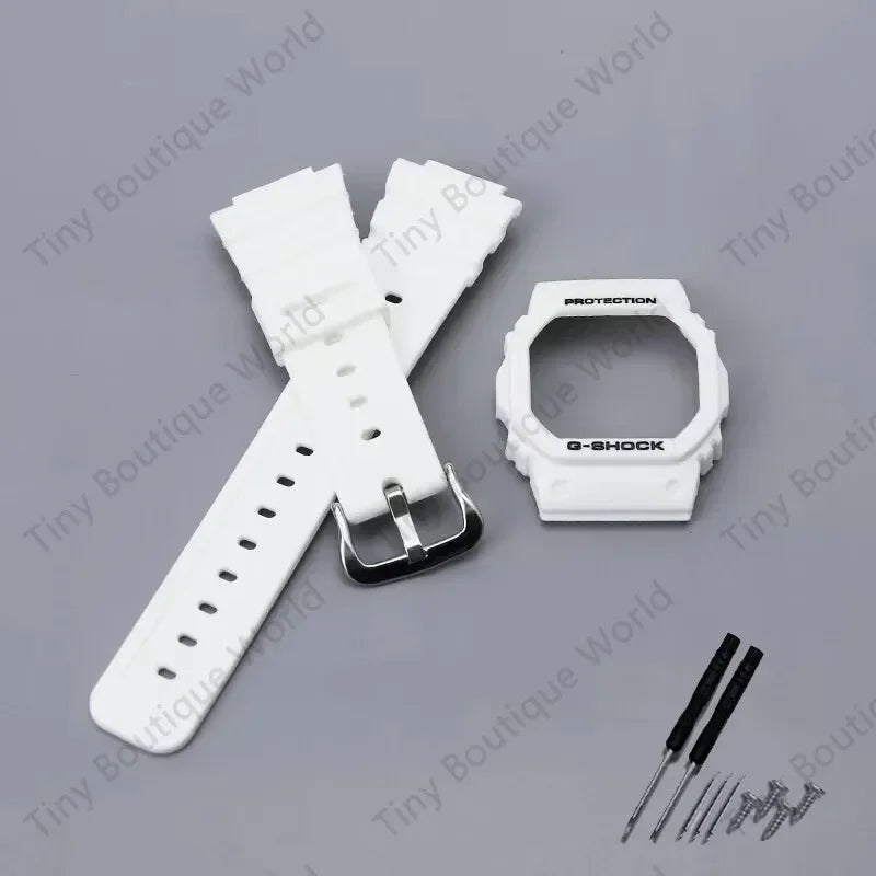 Resin Silicone Strap for Casio G-SHOCK DW5600 – Sports Waterproof Watchband