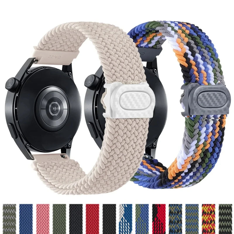 20mm/22mm Braided Nylon Loop Strap for Samsung Galaxy, Huawei GT: Selection Two