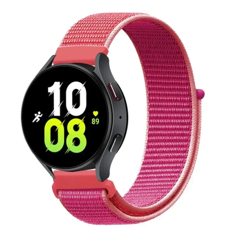 Nylon Loop Strap (20mm/22mm) for Samsung Galaxy, Huawei GT, Amazfit, Garmin, Xiaomi: Comfortable and Stylish