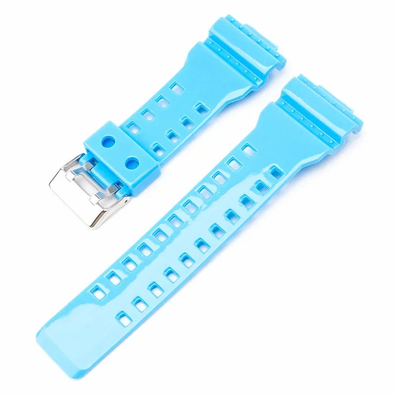 16mm Silicone Strap for Casio G-SHOCK GA-100/110/200 GD-100 GW-8900, TPU Band