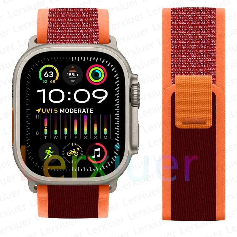 Trail Loop Band for Apple Watch Series – Lightweight Nylon Strap