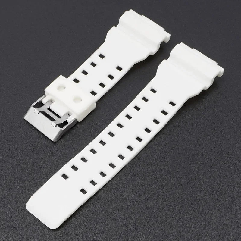 16mm Silicone Strap for Casio G-SHOCK GA-100/110/200 GD-100 GW-8900, TPU Band