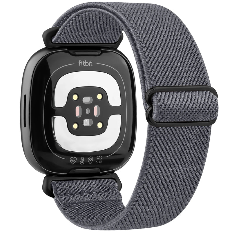 Adjustable Elastic Nylon Strap for Fitbit Versa 3/4, Sense & Sense 2 – Comfortable & Breathable