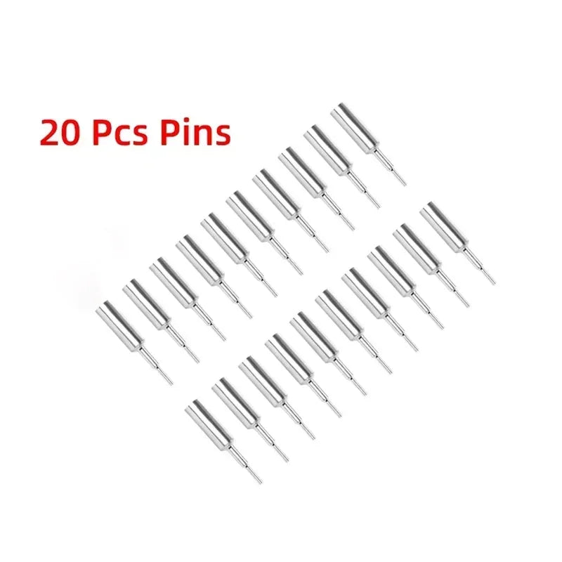 Watch Band Link Pin Remover Tool Kit with 3 Extra Pins, Metal, Fits up to 30mm Bands