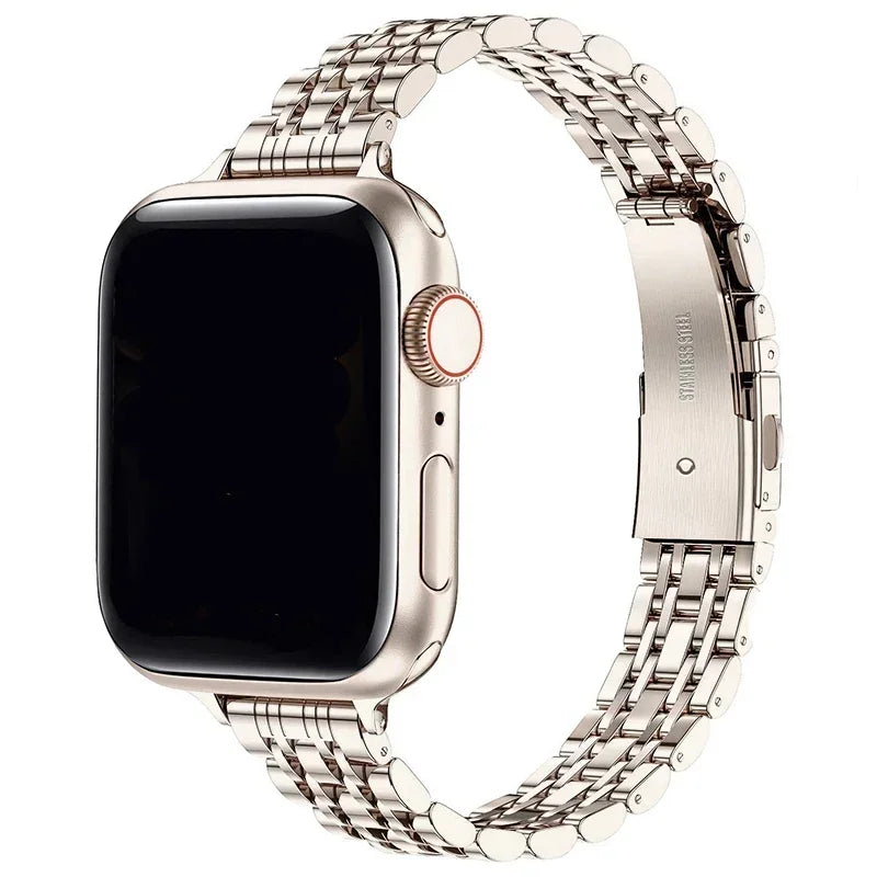 Stainless Steel Strap for Apple Watch Ultra 2, Series 10,9,8,SE,7,6 – 49mm,45mm,44mm,42mm,41mm, 40mm