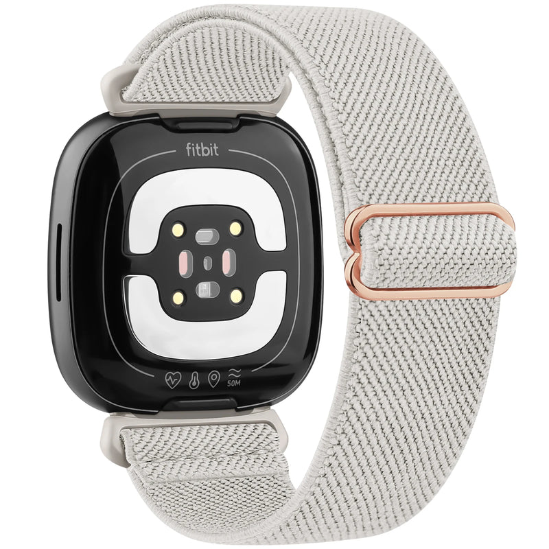 Adjustable Elastic Nylon Strap for Fitbit Versa 3/4, Sense & Sense 2 – Comfortable & Breathable