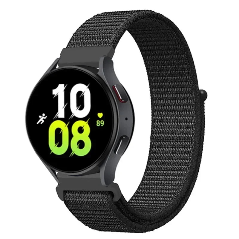 Nylon Loop Strap (20mm/22mm) for Samsung Galaxy, Huawei GT, Amazfit, Garmin, Xiaomi: Comfortable and Stylish