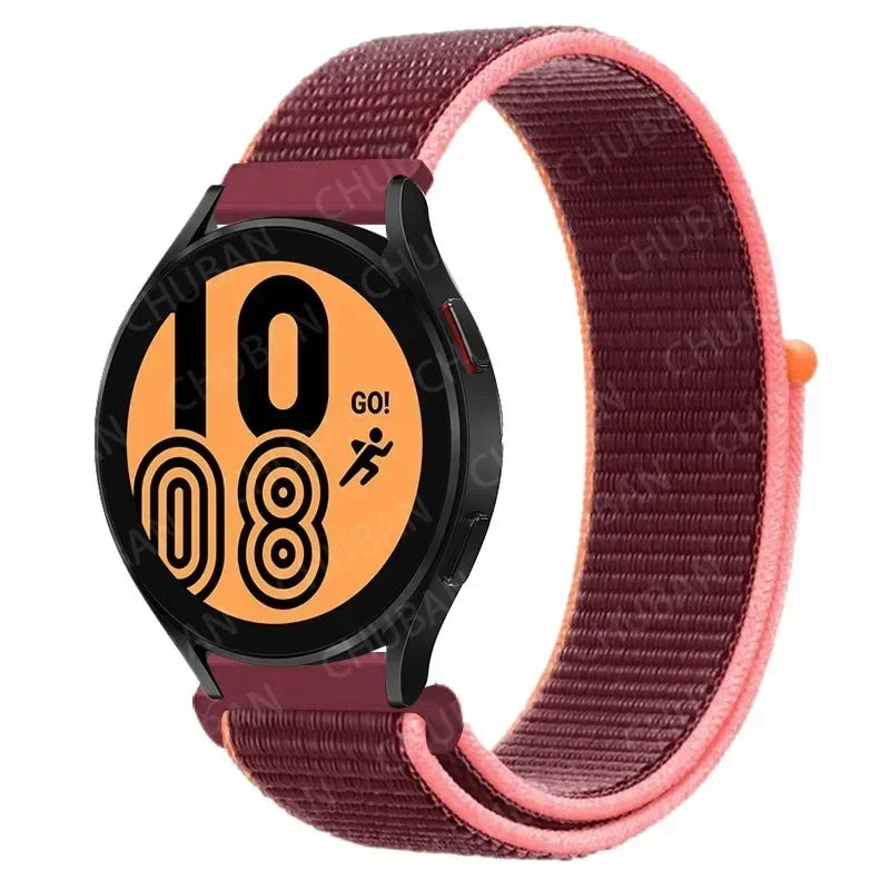 Nylon Loop Strap (20mm/22mm) for Samsung Galaxy, Huawei GT, Amazfit, Garmin, Xiaomi: Comfortable and Stylish