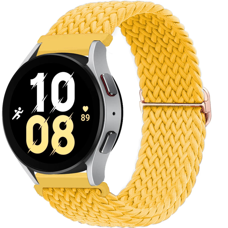 Braided Solo Loop Strap for Samsung Galaxy Watch 4/5/6/5 Pro, Huawei GT 2e/3/4 20mm or 22mm