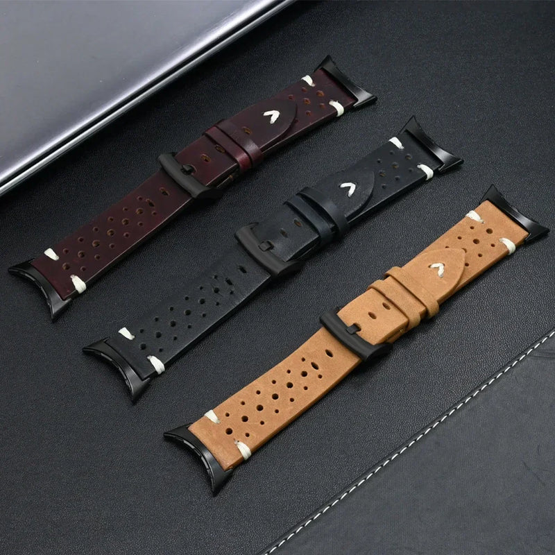 Luxury Leather Band for Google Pixel Watch 3 – Business Strap for Pixel Watch 3/2/1 (41mm & 45mm)