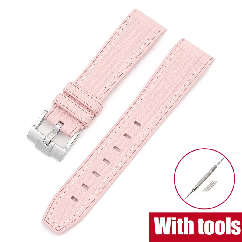 Silicone Strap for Swatch X Omega Moonswatch Stainless Steel Buckle 20mm 22mm Waterproof Band