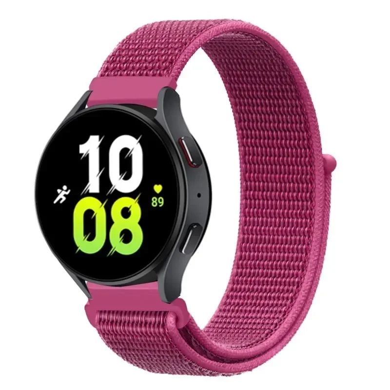 Nylon Loop Strap (20mm/22mm) for Samsung Galaxy, Huawei GT, Amazfit, Garmin, Xiaomi: Comfortable and Stylish