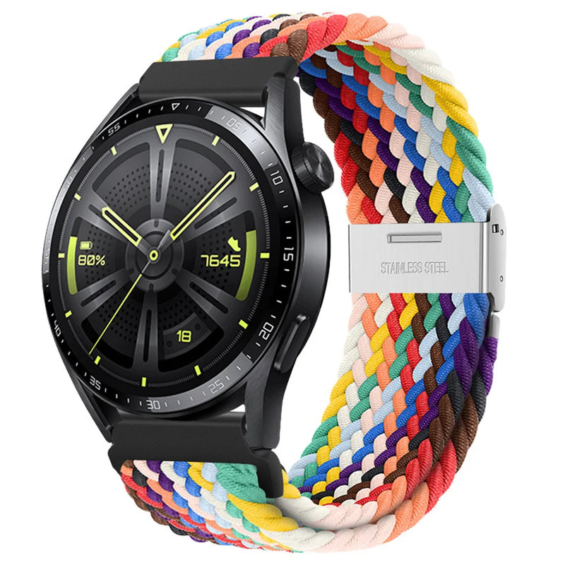 Nylon Strap (20mm/22mm) for Samsung Galaxy, Huawei GT, Garmin, Amazfit, Xiaomi: Stylish and Durable