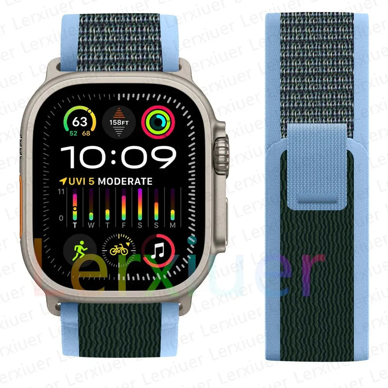 Trail Loop Band for Apple Watch Series – Lightweight Nylon Strap